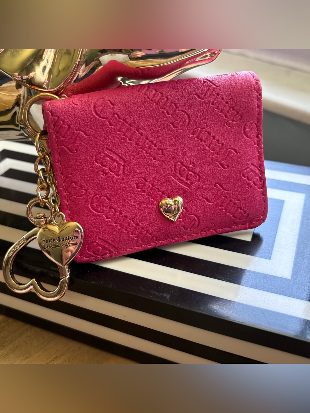 Juicy Couture Multi Compartment Bifold Wallet Pink